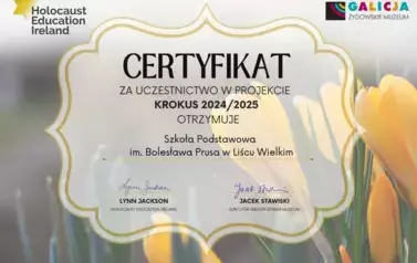 Certyfikat Krokus