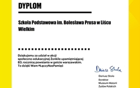 Dyplom Akcja Żonkile 2026